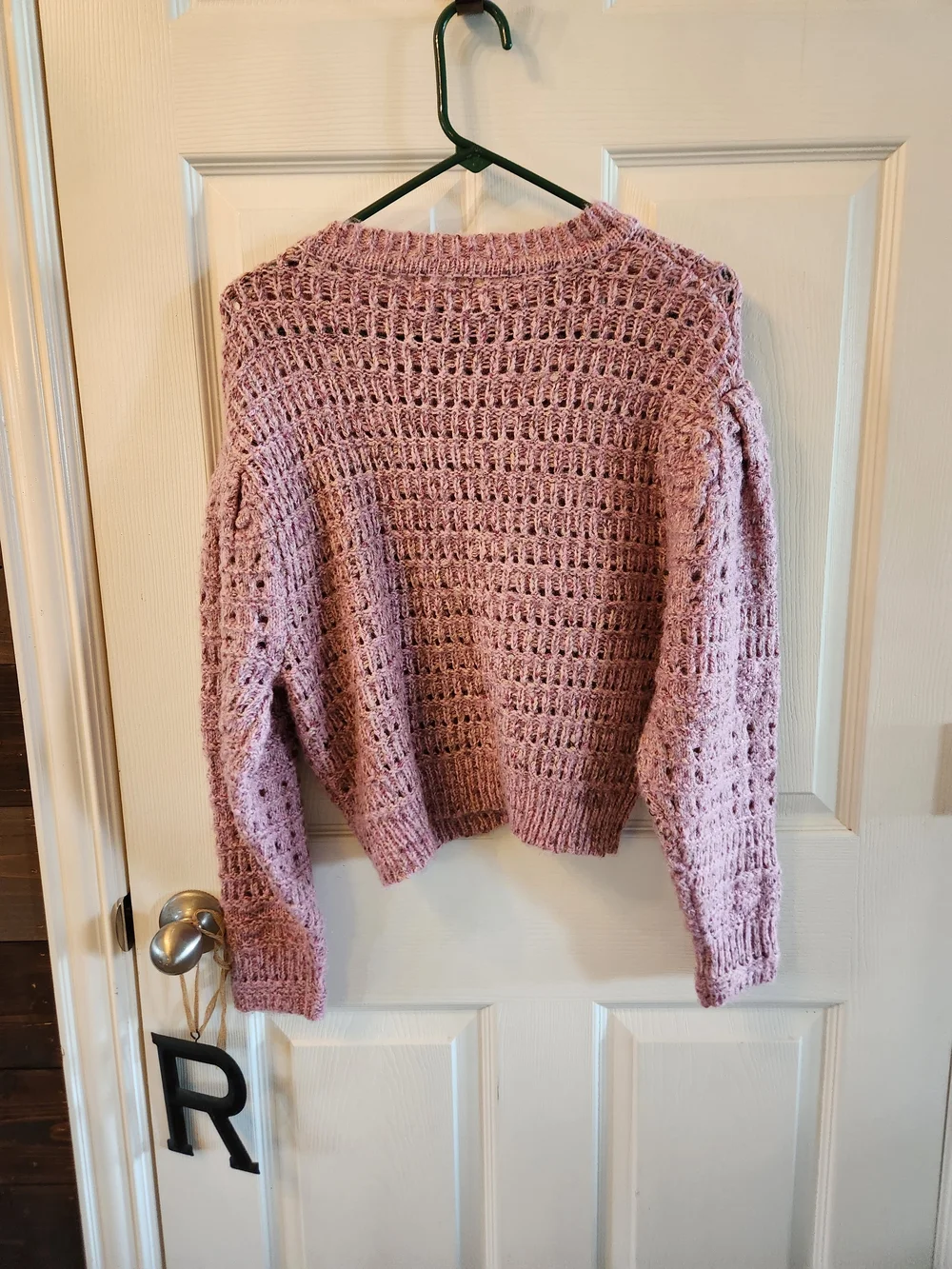 Universal Thread Cozy Open-Knit Lavender Women's Sweater